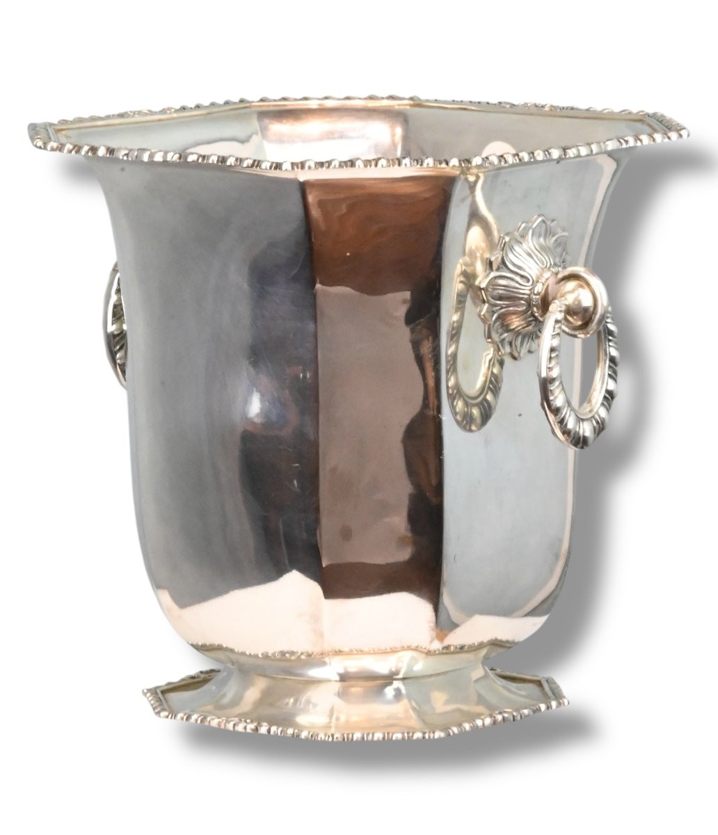 Secchiello Porta Champagne in Argento 800 - Italia XX Secolo-photo-1